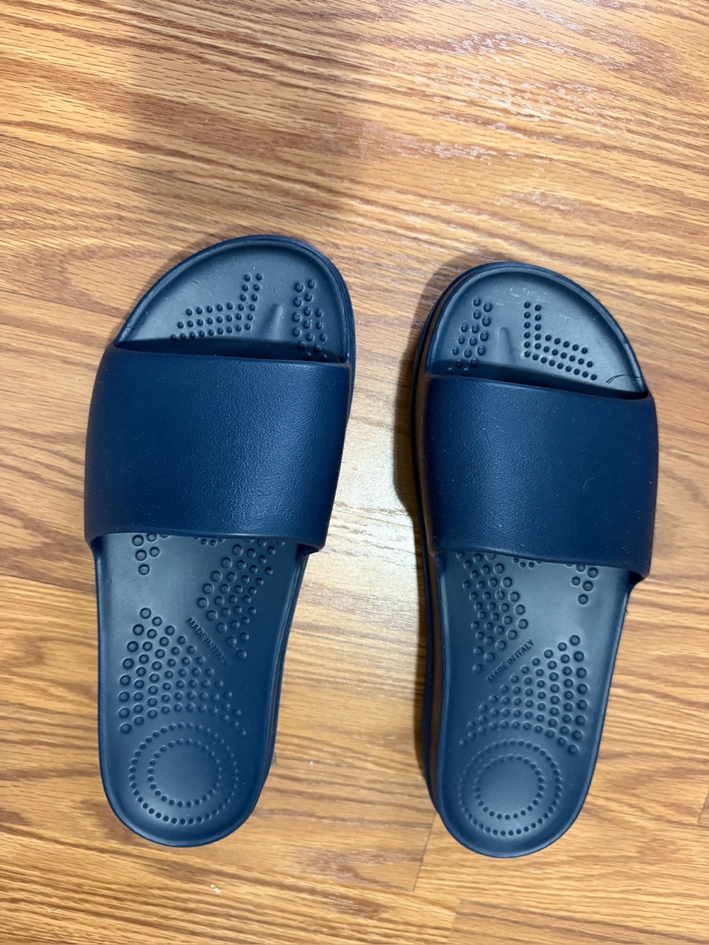 Obag Men's Navy Slide Sandals - Comfortable Everyday Slip-Ons